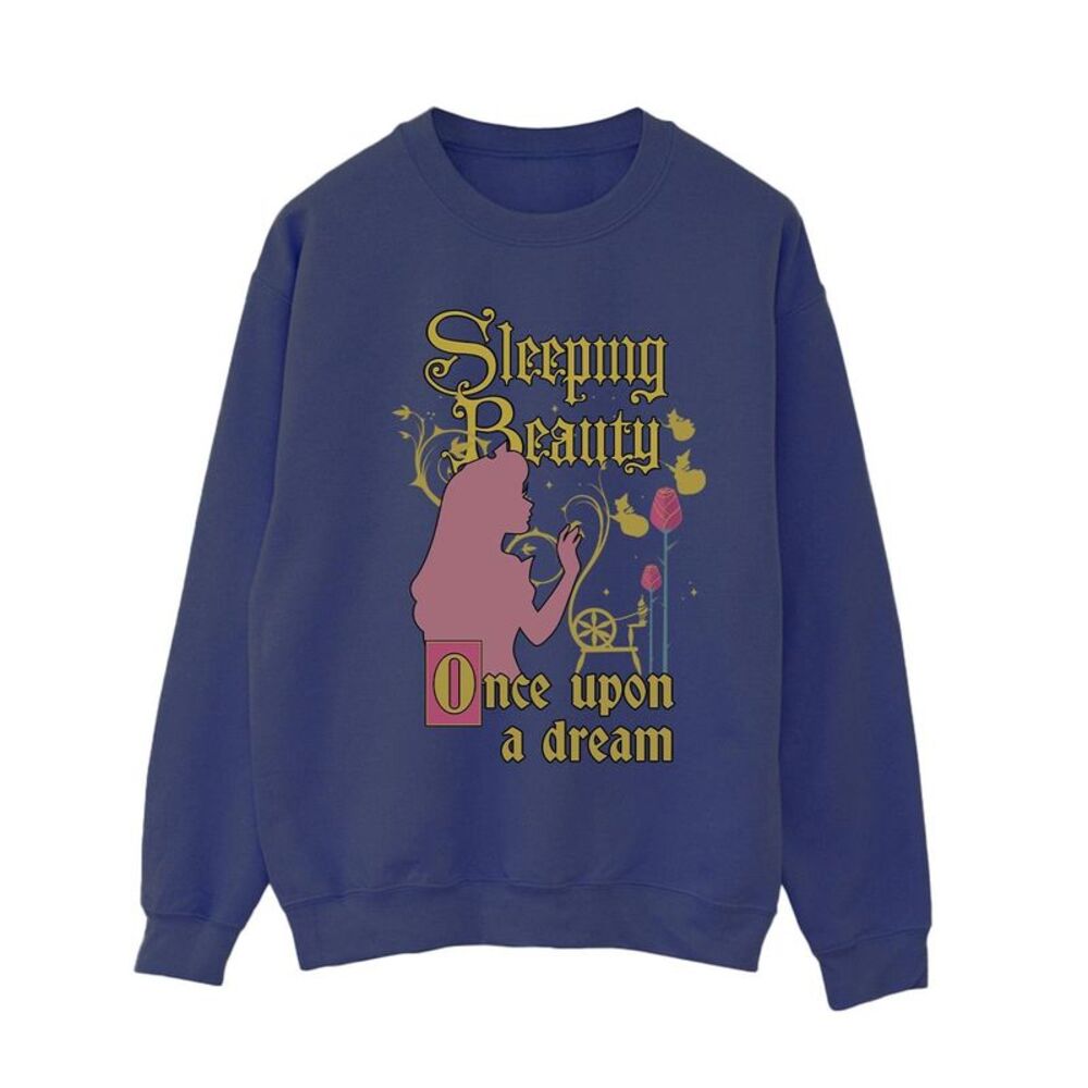 Sleeping Beauty Womens/Ladies Once Upon A Dream Sweatshirt / Navy Blue